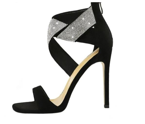 Rhinestone Twist Heels