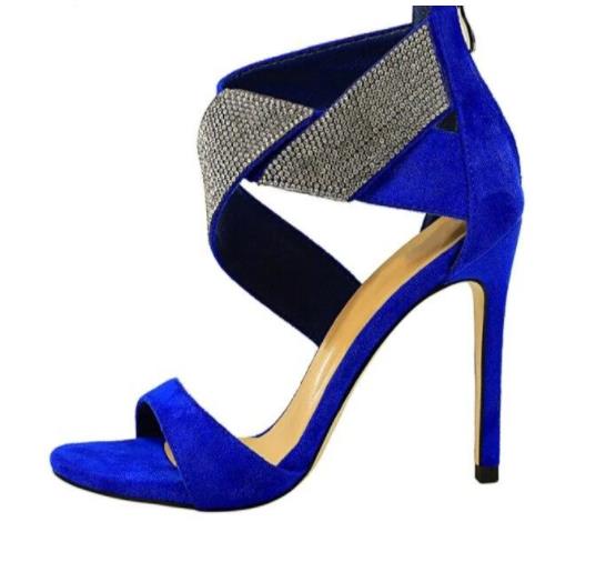 Rhinestone Twist Heels