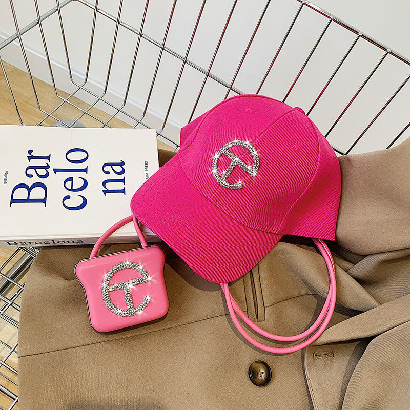 Fashion Solid Color Square Lock clasp Crossbody Bag