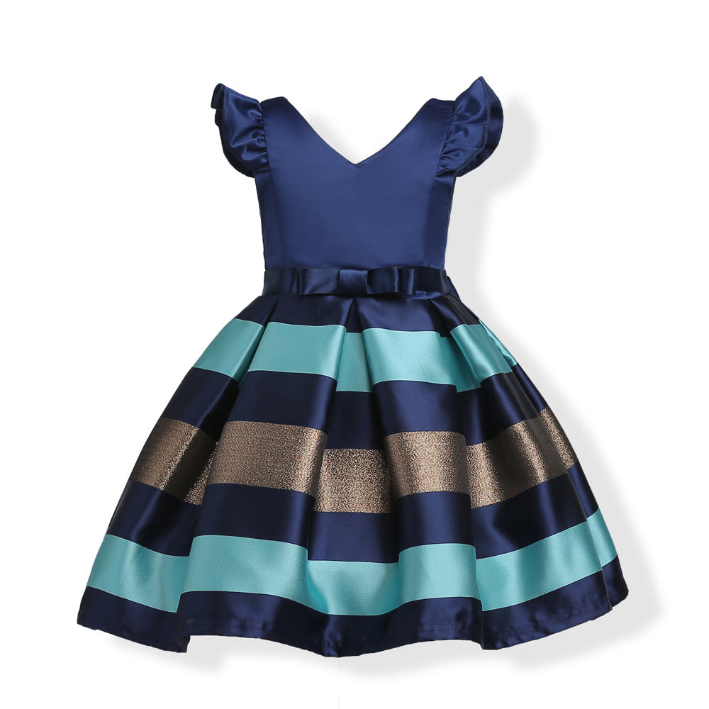 Ruffled sleeved dress