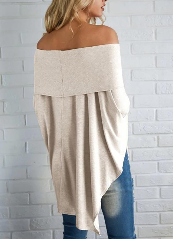Off Shoulder High/Low Hemmed Top