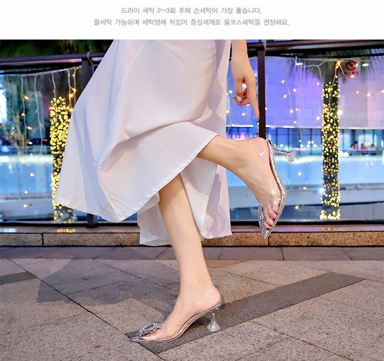 Luxury Women Transparent High Heels
