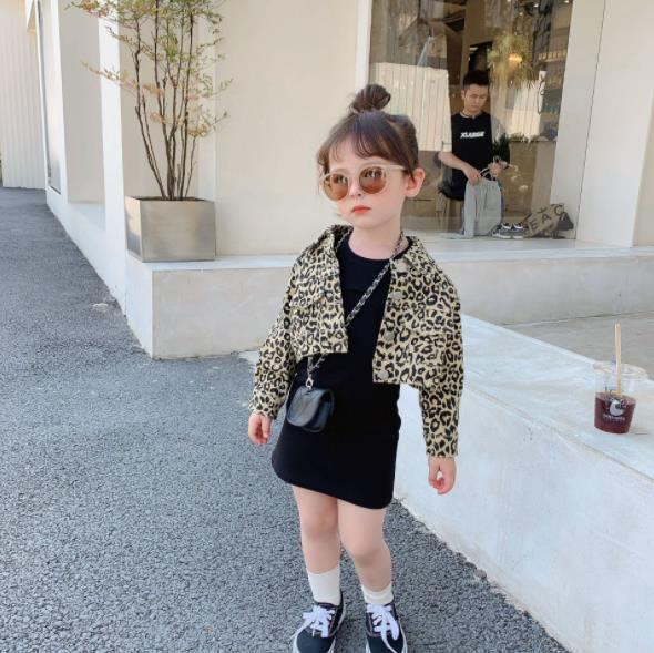 Leopard Print Jacket with Black Dress