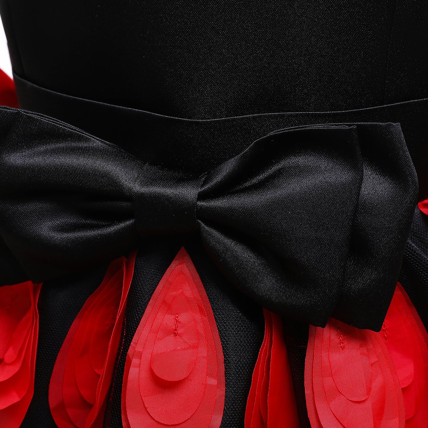 Satin dress with tear drops