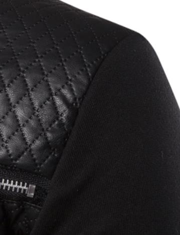 Men's Quilted Zippered Sweater