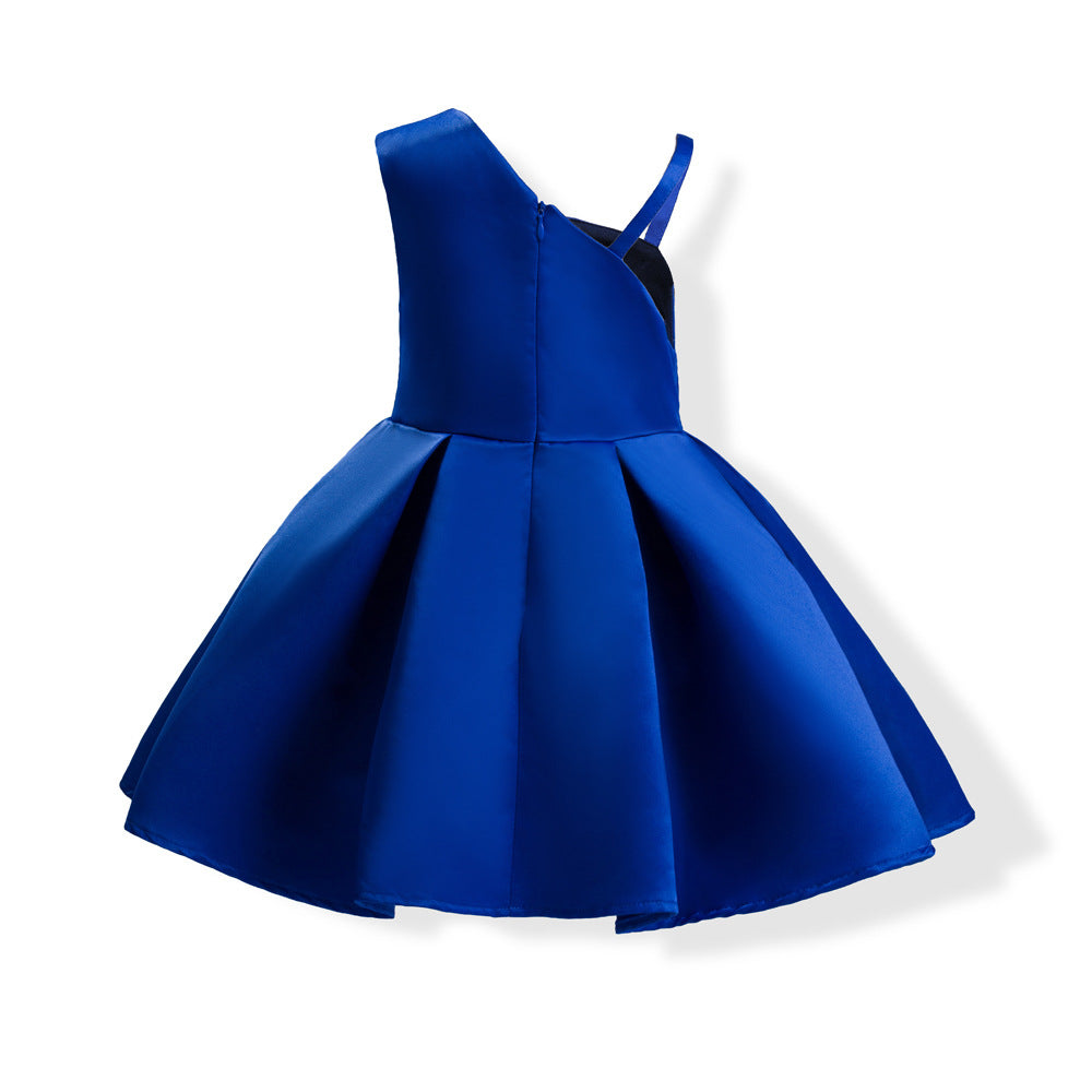 One shoulder Satin Dress