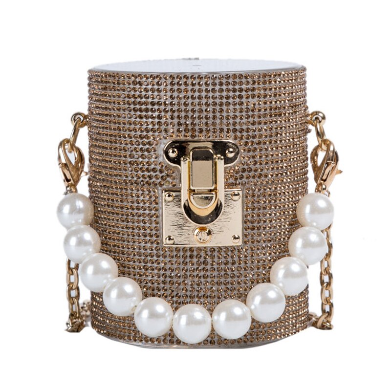 Pearl rhinestone bag