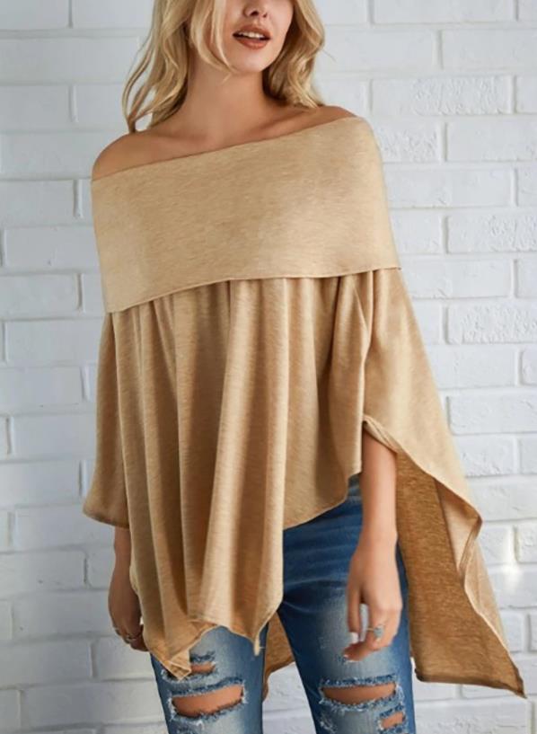 Off Shoulder High/Low Hemmed Top