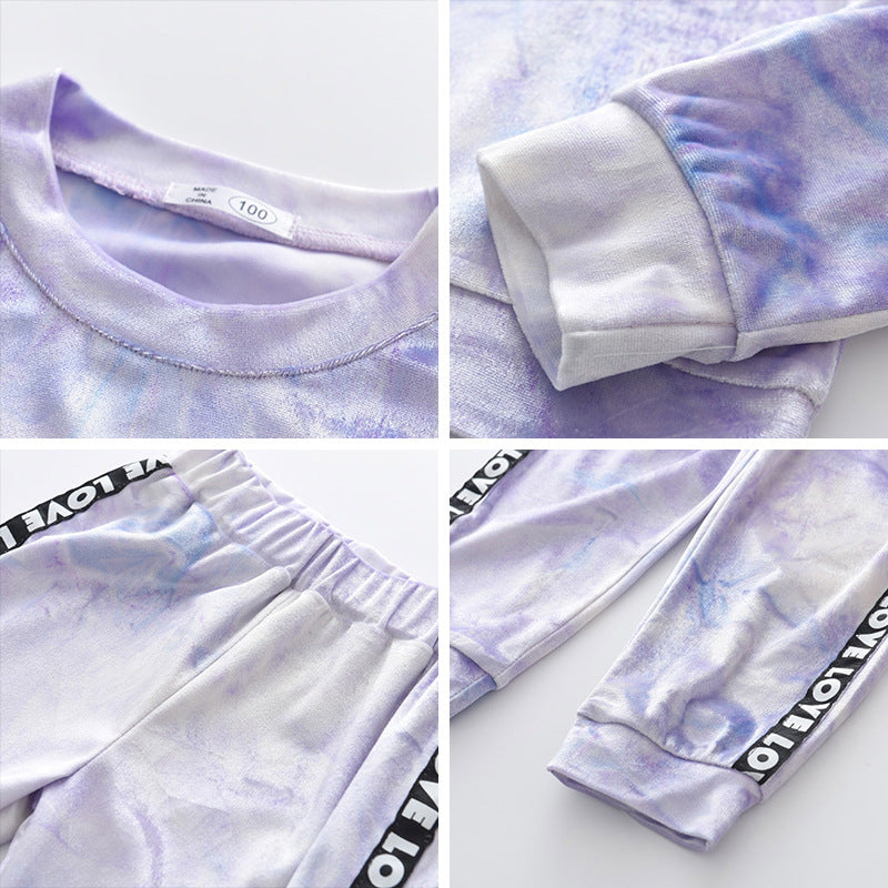 Girl's Velour Suit