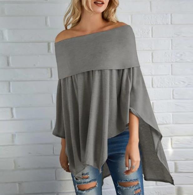 Off Shoulder High/Low Hemmed Top
