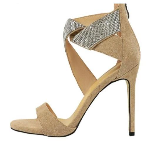 Rhinestone Twist Heels
