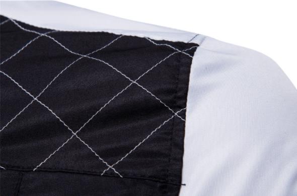 Men's Casual Color Block Shirt