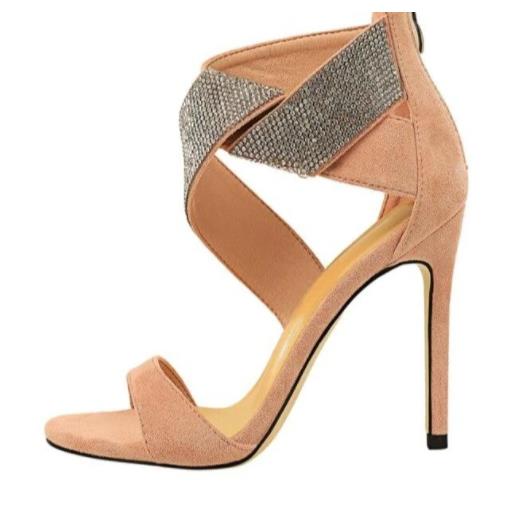 Rhinestone Twist Heels