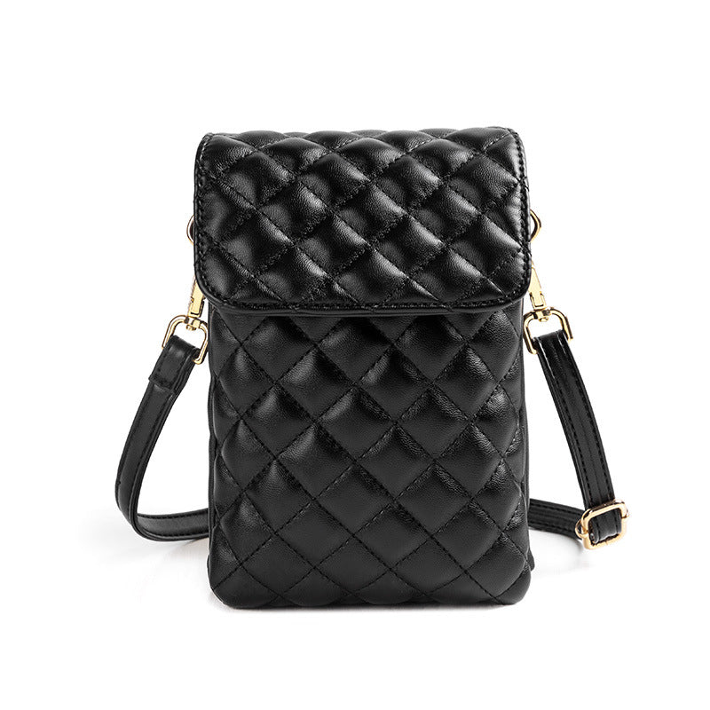 Quilted mini shoulder purse