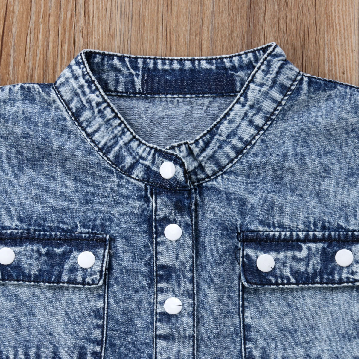 Girl's Denim Jumpsuit