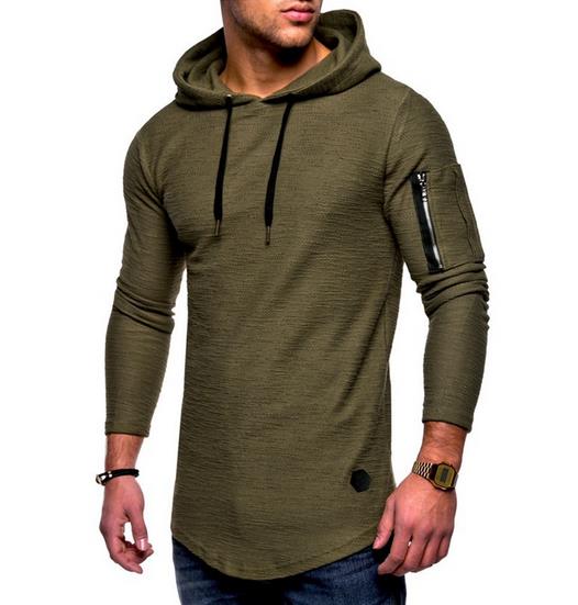 Fashion Hooded Men's Casual Long Sleeve Sweater