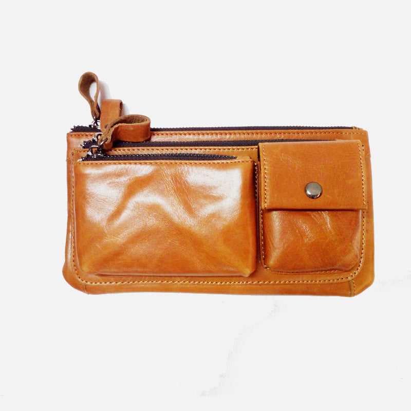 Genuine Leather Men's Fanny Pack/Cross Body Bag