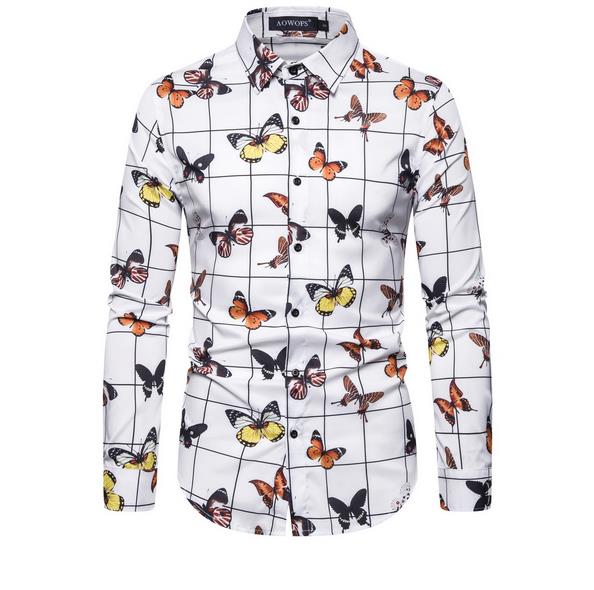 Men's Printed Slim Fit Shirt