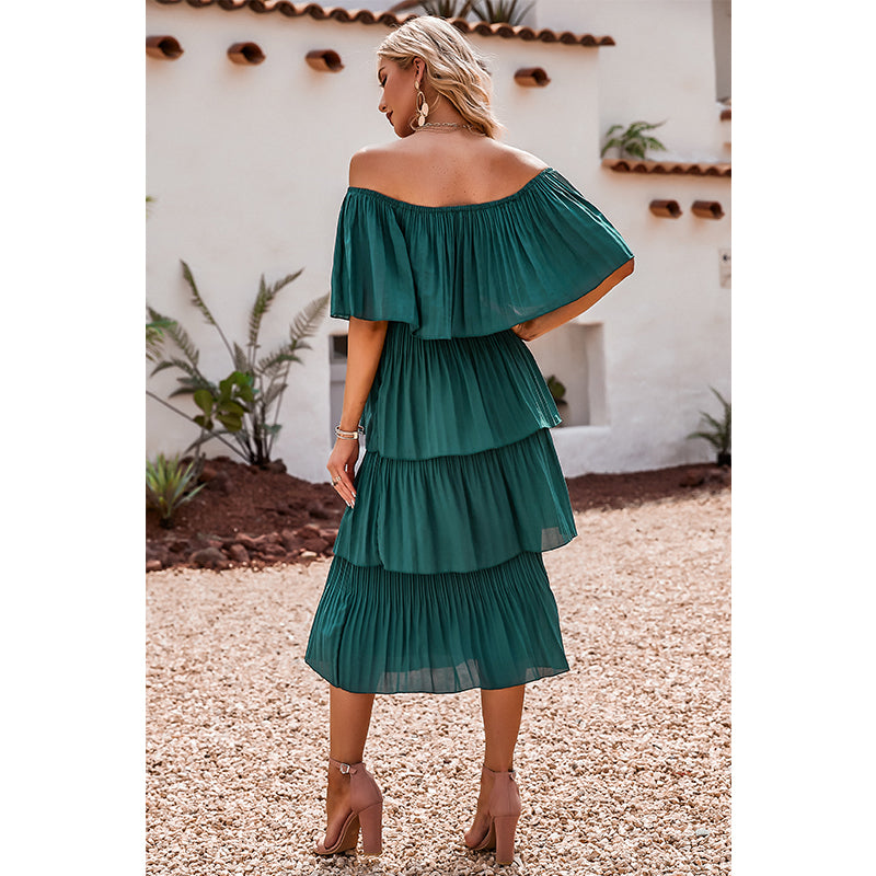 Off Shoulder Cake Dress