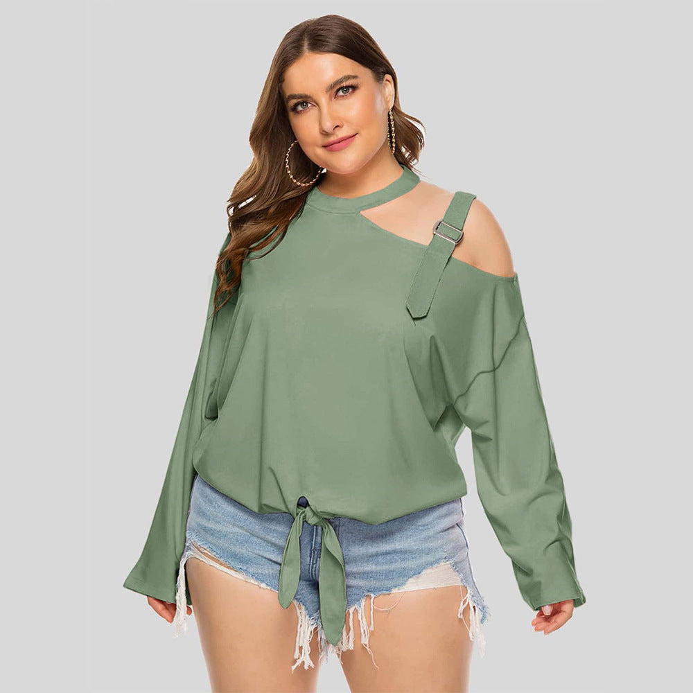 Trendy Cold Shoulder Top