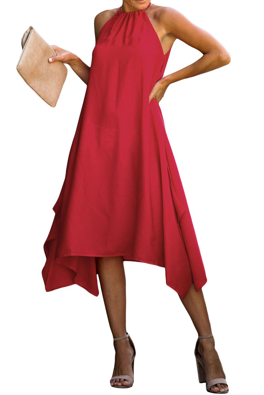Red - Ring The Alarm Luxe  Dress