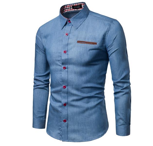 Men's Dressy Denim shirt - Slim Fit